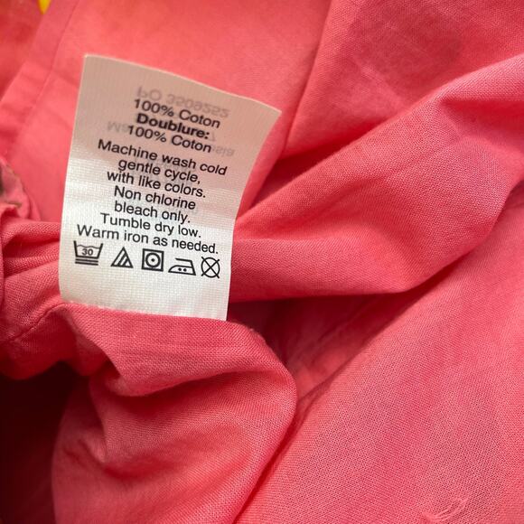 J. Crew 100% Cotton Pineapple Print Pink Mini Skirt Womens Small - Picture 4 of 6